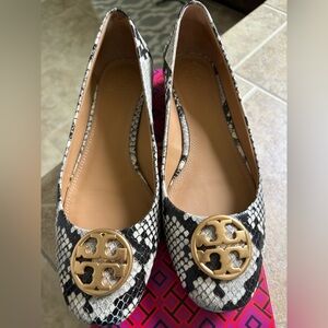 Chelsea 25mm Ballet Flat in Stamped Snake Print